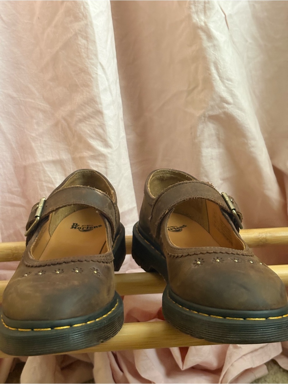 Dr. Martens Tan Leather Mary Jane Shoe - Picture 2 of 6